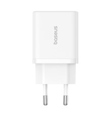 Мережевий зарядний пристрій Baseus Cube Fast Charger C+U 30W EU Moon White (P10111404213-00)