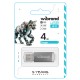 Флеш-накопичувач Wibrand USB 2.0 Cougar 4Gb Silver (WI2.0/CU4P1S)