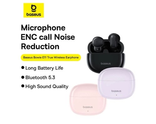 Бездротові навушники Baseus Bowie E11 True Wireless Earphones Cluster Black (A00053500113-Z1)