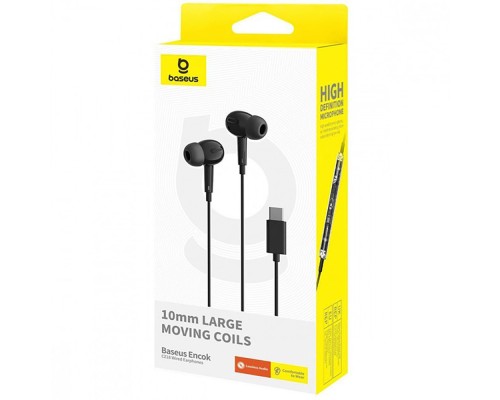Навушники Baseus Encok CZ18 Wired Earphones Cluster Black (A00170100113-Z1)