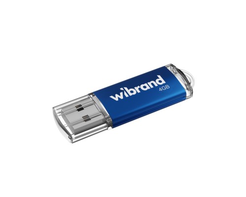 Флеш-накопичувач Wibrand USB 2.0 Cougar 4Gb Blue (WI2.0/CU4P1U)