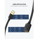 Подовжувач UGREEN US129 USB 3.0 Extension Male Cable 1.5m (Black)(UGR-30126) (UGR-30126)