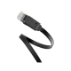 Мережевий кабель UGREEN Cat 6 U/UTP Lan Flat Cable 1m (Black) (UGR-50173)