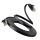 Мережевий кабель UGREEN Cat 6 U/UTP Lan Flat Cable 1m (Black) (UGR-50173)