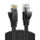 Мережевий кабель UGREEN Cat 6 U/UTP Lan Flat Cable 1m (Black) (UGR-50173)