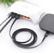 Мережевий кабель UGREEN Cat 6 U/UTP Lan Flat Cable 1m (Black) (UGR-50173)