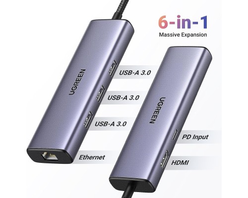 USB-хаб UGREEN USB-C Multifunction Adapter (UGR-15598)