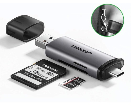 Кардридер UGREEN CM185 USB-C/USB-A Card Reader (UGR-50706) (UGR-50706)