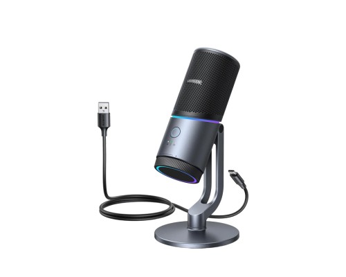 Мікрофон настільний UGREEN CM769 Desktop RGB 24-bit 96kHz ANS (USB-A) Вark Пray (UGR-35629)