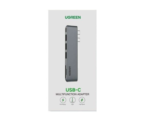 USB-Хаб UGREEN CM251 Dual USB-C To HDMI+3*USB 3.0 A+Type C Female Converter (UGR-60559)