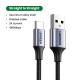 Кабель UGREEN US288 USB-A 2.0 to USB-C Cable Nickel Plating Aluminum Braid 0.25m (Black) (UGR-60124)