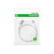 Кабель UGREEN US288 USB-A 2.0 to USB-C Cable Nickel Plating Aluminum Braid 1m (White) (UGR-60131)