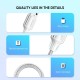 Кабель UGREEN US288 USB-A 2.0 to USB-C Cable Nickel Plating Aluminum Braid 1m (White) (UGR-60131)