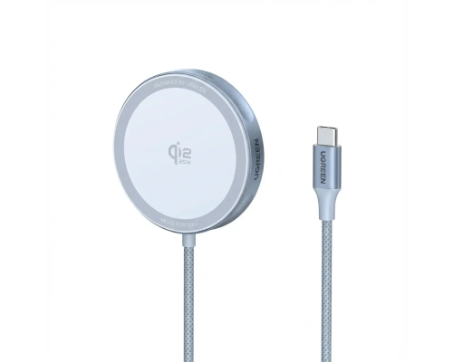 Бездротовий зарядний пристрій UGREEN W753 25W Magnetic Wireless Charger Starlight Blue (UGR-55959)