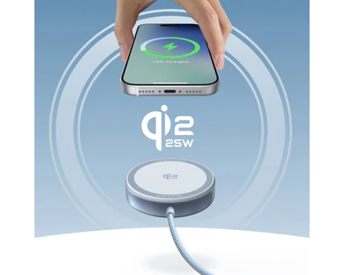 Бездротовий зарядний пристрій UGREEN W753 25W Magnetic Wireless Charger Starlight Blue (UGR-55959)