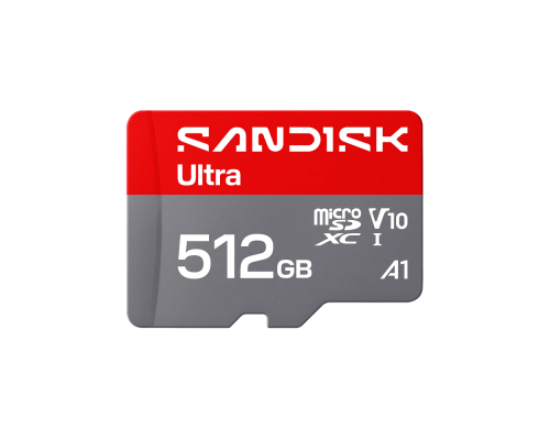 Карта пам'яті microSDXC (UHS-1) SanDisk Ultra 512Gb class 10 A1 (195Mb/s) (adapter SD) (SDSQUJQ-512G-GZ6MA)