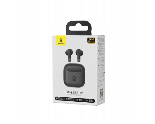 Бездротові навушники TWS Baseus Bass BS2 Lite True Black (A0010A02)