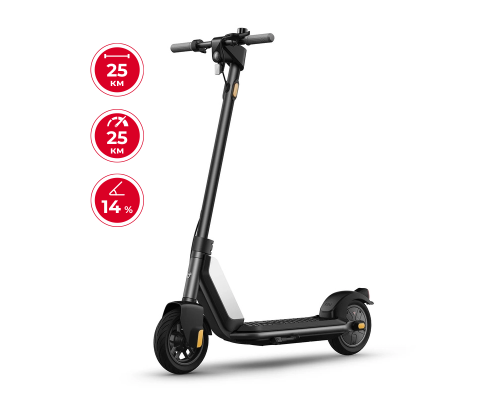 Електросамокат NIU KQi1 Sport Black 9", 250(450)W, 5.1Ah, 25km, 25km/h, 14%, App, 14,6 kg (K12342B1E11)