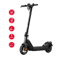 Електросамокат NIU KQi3 Pro Black 9.5", 350(700)W, 10.4Ah, 50km, 25km/h, 20%, App, 20,3 kg (K3P31EB1E11)