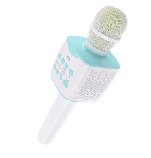 Портативна колонка-мікрофон HOCO BK5 Cantando karaoke microphone, 5W, Blue (6931474742308)