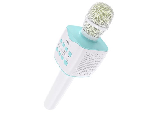 Портативна колонка-мікрофон HOCO BK5 Cantando karaoke microphone, 5W, Blue (6931474742308)