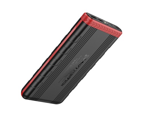 Автомобільний пуско-зарядний пристрій HOCO QS5 Refined intelligent emergency start-up power bank (6000mAh) Black (6942007643689)