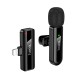 Бездротова мікрофонна система HOCO L20 Fair (Lightning) Black (6942007655484)
