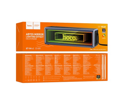 Портативна колонка HOCO HC40 Luz sports BT speaker, 10W*2, Black (6942007666268)