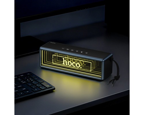 Портативна колонка HOCO HC40 Luz sports BT speaker, 10W*2, Black (6942007666268)
