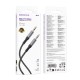 Аудіокабель BOROFONE BL24 3.5mm male to 3.5mm male, nylon braid, 1m, Metal Grey (6941991118968)