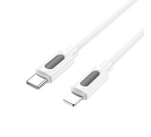 Кабель BOROFONE BX114 Structure PD silicone charging data cable iP White (6941991116834)