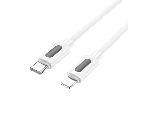 Кабель BOROFONE BX114 Structure PD silicone charging data cable iP White (6941991116834)