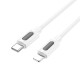 Кабель BOROFONE BX114 Structure PD silicone charging data cable iP White (6941991116834)