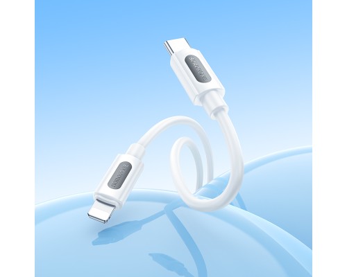 Кабель BOROFONE BX114 Structure PD silicone charging data cable iP White (6941991116834)