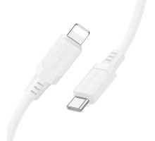 Кабель BOROFONE BX115 Lotto PD silicone charging data cable iP White (6941991119613)