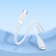 Кабель BOROFONE BX115 Lotto PD silicone charging data cable iP White (6941991119613)