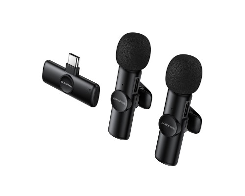 Бездротова мікрофонна система BOROFONE BFK16A Winner dual-mic (Type-C) Black (6941991126512)