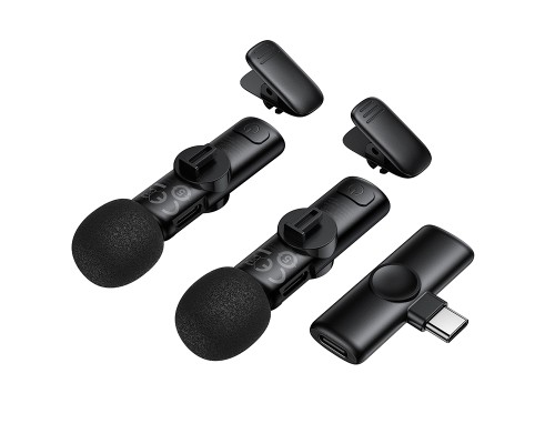 Бездротова мікрофонна система BOROFONE BFK16A Winner dual-mic (Type-C) Black (6941991126512)