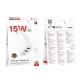 Мережевий зарядний пристрій з кабелем BOROFONE BA105A Stellar three-port charger set (iP) (EU) White (6941991125287)