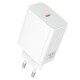 Мережевий зарядний пристрій BOROFONE BA109A Star single port PD40W charger (EU) White (6941991126888)