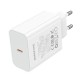 Мережевий зарядний пристрій BOROFONE BA109A Star single port PD40W charger (EU) White (6941991126888)