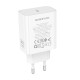 Мережевий зарядний пристрій BOROFONE BA109A Star single port PD40W charger (EU) White (6941991126888)