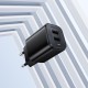 Мережевий зарядний пристрій BOROFONE BAS81A Star dual-port charger (EU) Black (6941991126628)