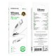 Кабель BOROFONE BX114 Structure 60W silicone charging data cable C to C White (6941991116919)