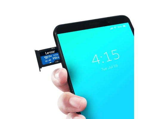 Карта пам'яті microSDXC (UHS-1 U3) Lexar High-Performance 633x 128Gb class 10 V30 A1 (100Mb/s) Blue Series (adapter SD) (LMS0633128G-BNAAA)