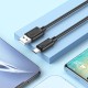 Кабель HOCO X88 Gratified charging data cable for Type-C Black (6931474783349)