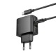 Мережевий зарядний пристрій з кабелем HOCO CS63A Bright PD65W(1A1C) charger set (C to C)(EU) Black (6942007638487)