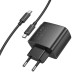 Мережевий зарядний пристрій з кабелем HOCO CS63A Bright PD65W(1A1C) charger set (C to C)(EU) Black (6942007638487)
