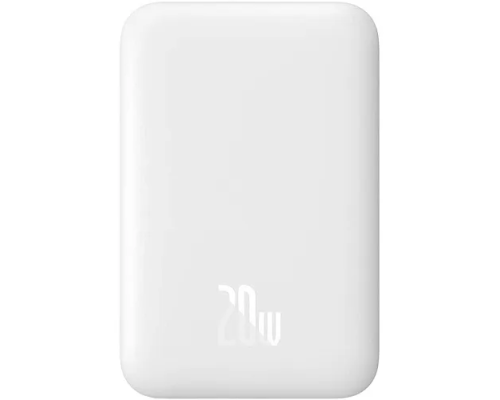 Зовнішній акумулятор Baseus Magnetic Mini Wireless Fast Charge Power Bank 10000mAh 20W White (PPCX070002)
