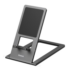 Підставка для телефона Baseus Foldable Metal Desktop Holder Gray (LUKP000013)